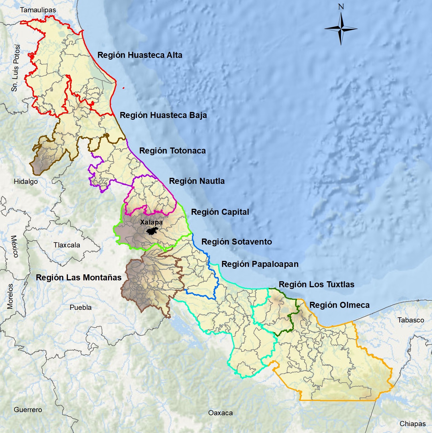 10 regiones Veracruz
